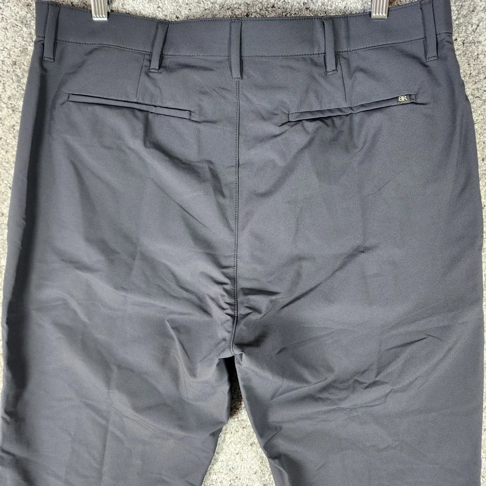Banana Republic Performance Pants Mens 38x30 Gray Tapered Zip Pockets NWOT